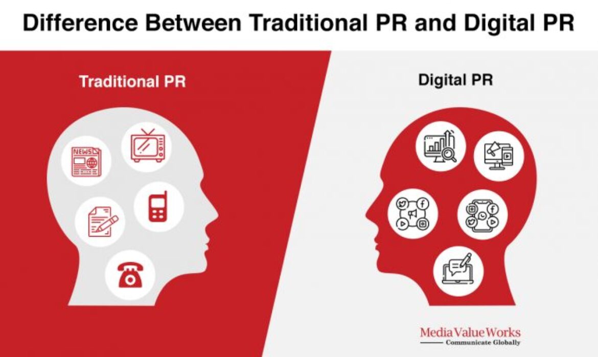 difference between traditional PR and digital PR?