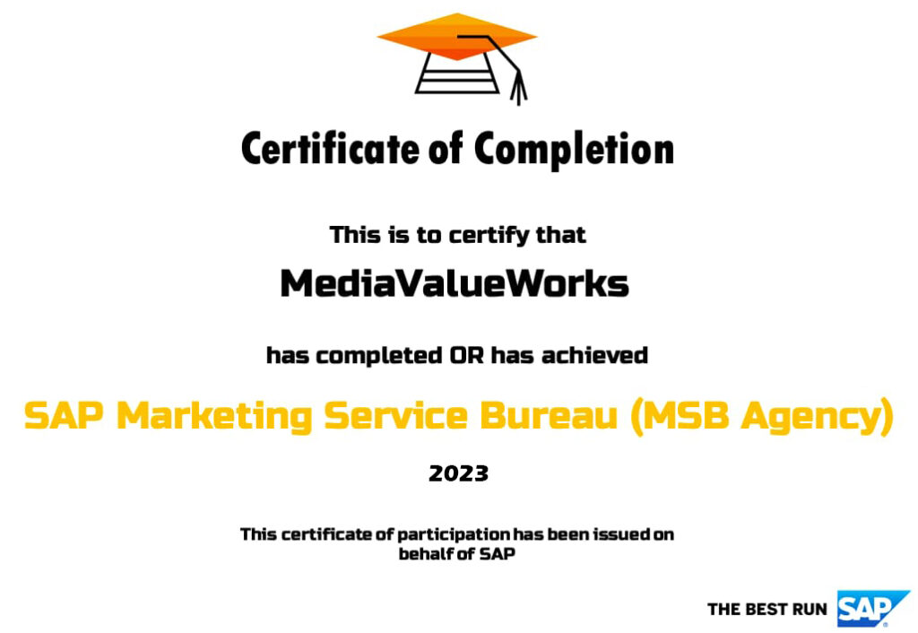 sap marketing agency in india media value works