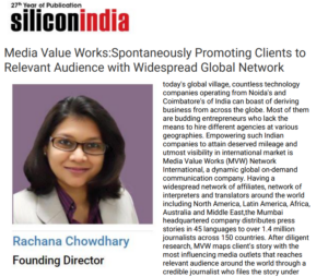 rachana chowdhary siliconindia article